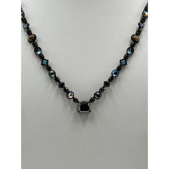Sorrelli Classic Vintage Austrian‎ AB Crystals Semi Precious stones Necklace - Picture 3 of 16